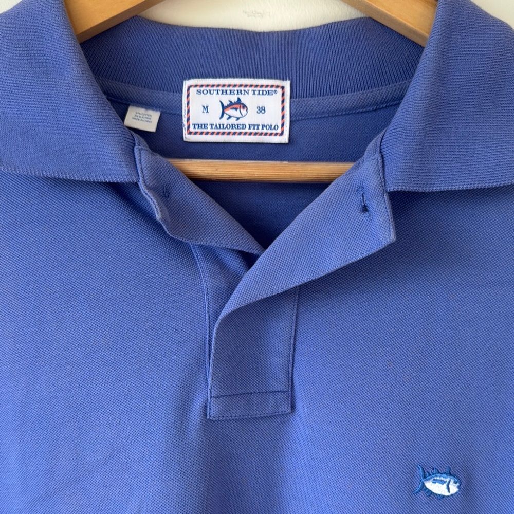 Southern Tide Blue Polo Shirt Classic Design